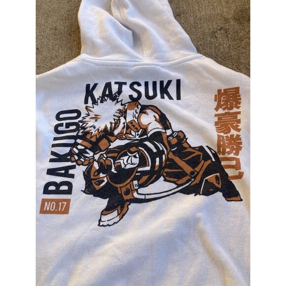 Funimation x My Hero Academia Izuku No.16 & Bakugo No. 16 Hoodie Size Medium - Picture 7 of 7
